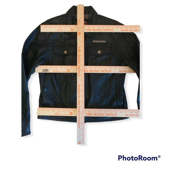 Women's Medium M Harley-Davidson Leather Jacket Embroidered - Picture 8 of 9